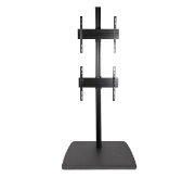 Picture of B-Tech SYSTEM X - Universal Dual Stack Flat Screen Floor Stand (VESA 600 x 400) - 1.8m