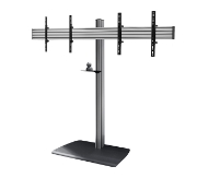 Picture of B-Tech SYSTEM X - Universal Twin Screen VC Stand (VESA 600 x 400) - 1.8m