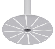 Picture of B-Tech SYSTEM V - CCTV Ceiling Mount for Extra-Large Dome Surveillance Cameras - 1m Ø38mm Pole