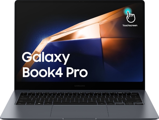 Picture of Samsung Galaxy Book4 Pro NP944XGK-KG1BE laptop Intel Core Ultra 7 155H 35.6 cm (14") Touchscreen WQXGA+ 16 GB LPDDR5x-SDRAM 512 GB SSD Wi-Fi 6E (802.11ax) Windows 11 Pro Grey