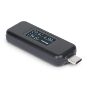 Picture of StarTech.com USB-C Power Tester, Digital Multimeter, Bi-Directional Voltage and Current Meter, Up to 240W PD EPR, Portable USB-C Cable and Port Power Meter Tester