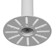 Picture of B-Tech SYSTEM V - CCTV Ceiling Mount for a VESA 100 Fixed Screen and Dome Surveillance Camera - 1m Ø38mm Pole