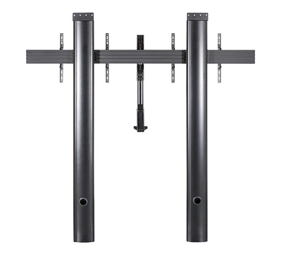 Picture of B-Tech MODE-AL - Premium Floor-To-Wall Twin Screen VC Stand - (VESA 600 x 400) - 2m