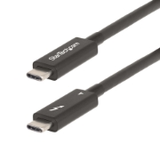 Picture of StarTech.com 6ft (2m) Active Thunderbolt 4 Cable, 40Gbps, 100W Power Delivery, 4K/8K Video, Intel-Certified Thunderbolt Cable - Compatible w/ USB4/Thunderbolt 4/ USB 3.2/ USB Type-C/DisplayPort/Thunderbolt 3