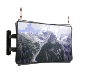 Picture of B-Tech Ultra-slim Double Arm Flat Screen Wall Mount with Tilt & Swivel (VESA 600 x 400)