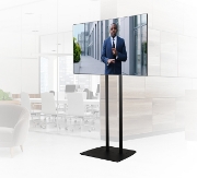 Picture of B-Tech Universal Flat Screen Floor Stand (VESA 600 x 400) - Twin 1.8m Ø50mm Poles