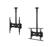 Picture of B-Tech Universal Flat Screen Ceiling Mount with Tilt (VESA 400) - 1.5m Ø50mm Pole