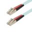 Picture of StarTech.com 25m (82ft) LC/UPC to LC/UPC OM4 Multimode Fiber Optic Cable, 50/125µm LOMMF/VCSEL Zipcord Fiber, 100G, Low Insertion Loss - LSZH Fiber Jumper Cord