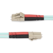 Picture of StarTech.com 25m (82ft) LC/UPC to LC/UPC OM4 Multimode Fiber Optic Cable, 50/125µm LOMMF/VCSEL Zipcord Fiber, 100G, Low Insertion Loss - LSZH Fiber Jumper Cord