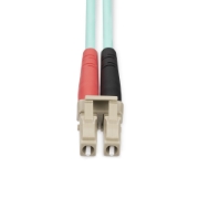 Picture of StarTech.com 25m (82ft) LC/UPC to LC/UPC OM4 Multimode Fiber Optic Cable, 50/125µm LOMMF/VCSEL Zipcord Fiber, 100G, Low Insertion Loss - LSZH Fiber Jumper Cord