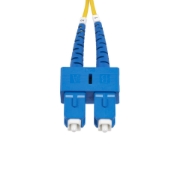 Picture of StarTech.com 1m (3.3ft) SC to SC (UPC) OS2 Single Mode Duplex Fiber Optic Cable, 9/125µm, 40G/100G Zipcord, Bend Insensitive, Low Insertion Loss - LSZH Fiber Jumper Cord