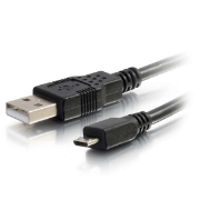Picture of C2G 27395 USB cable USB 2.0 4.6 m USB A Micro-USB B Black