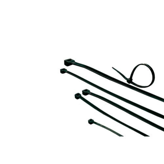 Picture of ACT Cable ties - black, length 385 mm, width 4.8 mm