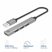 Picture of ACT USB-A hub 2.0, 4 port USB-A