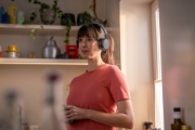 Picture of Philips 4000 series TAH4209BK/00 headphones/headset Wireless Head-band Calls/Music Bluetooth Black