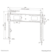 Picture of Neomounts WL30-750BL18 Heavy duty wall mount 43-98" - fixed - lockable - fast installation - TÜV