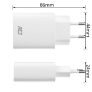 Picture of ACT Compact USB-C Charger 20W for fast charging