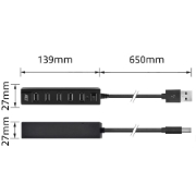 Picture of ACT USB hub 7 port, on/off switch