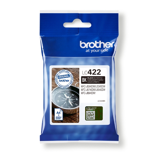 Picture of Brother LC422BK ink cartridge 1 pc(s) Original Black