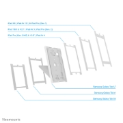 Picture of Neomounts DS15-630WH1 Tablet stand desk and wall 9.7-11" - lockable