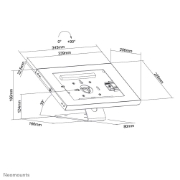 Picture of Neomounts DS15-630WH1 Tablet stand desk and wall 9.7-11" - lockable