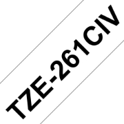 Picture of Brother TZE261CIV label-making tape Black on white