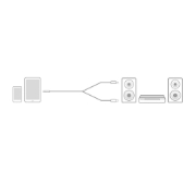 Picture of ACT 5 meters High Quality audio connection cable 1x 3.5mm stereo jack male - 2x RCA male