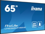 Picture of iiyama LH6565UHSB-B1 Signage Display Kiosk design 163.8 cm (64.5") LED Wi-Fi 800 cd/m² 4K Ultra HD Black Built-in processor Android 11 24/7