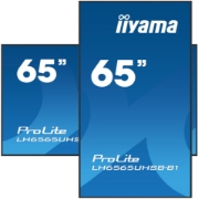 Picture of iiyama LH6565UHSB-B1 Signage Display Kiosk design 163.8 cm (64.5") LED Wi-Fi 800 cd/m² 4K Ultra HD Black Built-in processor Android 11 24/7