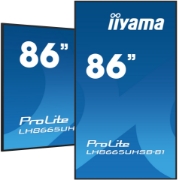 Picture of iiyama LH8665UHSB-B1 Signage Display Kiosk design 2.18 m (86") LED Wi-Fi 800 cd/m² 4K Ultra HD Black Built-in processor Android 11 24/7