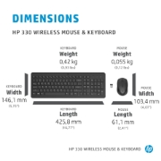 Picture of HP 330 Wireless Mouse and Keyboard Combination