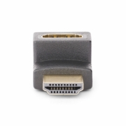 Picture of StarTech.com Down Angle HDMI 2.0 Adapter, Male to Female, Vertical 90-Degree Angled HDMI Port Saver, 4K 60Hz, High Speed HDMI Connector Extension, M/F
