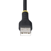 Picture of StarTech.com 3.3ft (1m) Rugged USB Multi Charging Cable, USB to Lightning/Micro-USB/Type-C, Apple MFi Certified, Aramid Jacket, Universal 3-in-1 USB Charger Cord for iPhone/iPad/Android