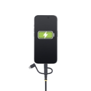 Picture of StarTech.com 3.3ft (1m) Rugged USB Multi Charging Cable, USB to Lightning/Micro-USB/Type-C, Apple MFi Certified, Aramid Jacket, Universal 3-in-1 USB Charger Cord for iPhone/iPad/Android