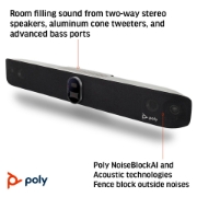 Picture of POLY Studio X70 All-In-One Video Bar with TC8 Controller Kit
