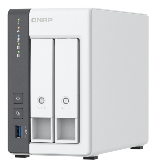 Picture of QNAP TS-216G NAS/storage server Tower Cortex-A Cortex-A55 4 GB HDD White