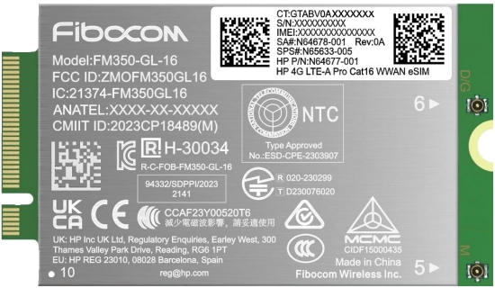 Picture of HP 4G LTE-A Pro Cat16 WWAN