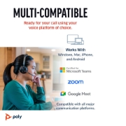 Picture of POLY Voyager Focus 2 Microsoft Teams Certified USB-A Headset