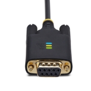 Picture of StarTech.com 6.6ft (2m) USB to Null Modem Serial Adapter Cable, COM Retention, FTDI, USB-A to DB9 RS232, Interchangeable DB9 Screws/Nuts, Windows/macOS/Linux