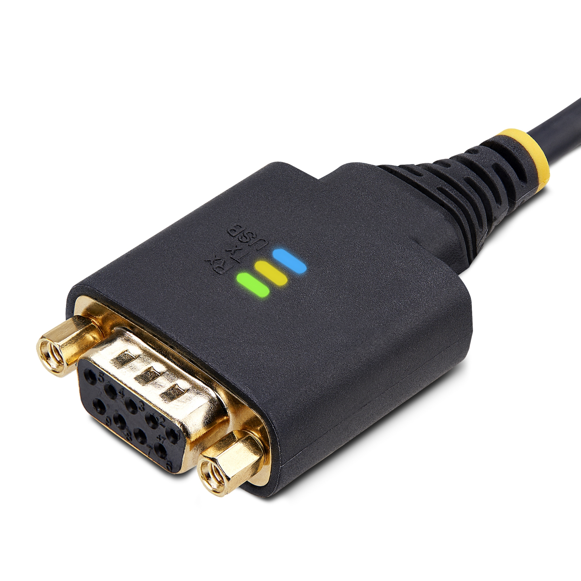 StarTech.com 6.6ft (2m) USB to Null Modem Serial Adapter Cable, COM ...