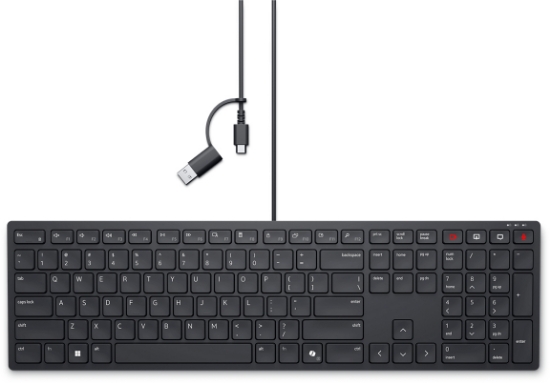 Picture of DELL KB525C keyboard Office USB QWERTY US International Black