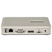 Picture of StarTech.com USB C Dock - USB-C to DisplayPort 4K 30Hz or VGA - 65W USB Power Delivery Charging - 4-Port USB 3.1 Gen 1 Hub - Universal USB-C Laptop Docking Station w/ Ethernet