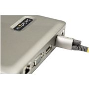 Picture of StarTech.com USB C Dock - USB-C to DisplayPort 4K 30Hz or VGA - 65W USB Power Delivery Charging - 4-Port USB 3.1 Gen 1 Hub - Universal USB-C Laptop Docking Station w/ Ethernet