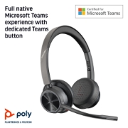 Picture of POLY Voyager 4320 Microsoft Teams Certified USB-A Headset +BT700 dongle