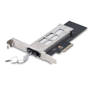 Picture of StarTech.com M.2 NVMe SSD to PCIe x4 Mobile Rack/Backplane with Removable Tray for PCI Express Expansion Slot, Tool-less Installation, PCIe 4.0/3.0 Hot-Swap Drive Bay, Key Lock - 2 Keys Included