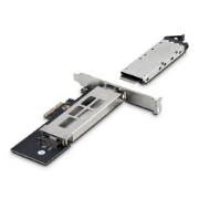 Picture of StarTech.com M.2 NVMe SSD to PCIe x4 Mobile Rack/Backplane with Removable Tray for PCI Express Expansion Slot, Tool-less Installation, PCIe 4.0/3.0 Hot-Swap Drive Bay, Key Lock - 2 Keys Included