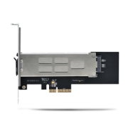 Picture of StarTech.com M.2 NVMe SSD to PCIe x4 Mobile Rack/Backplane with Removable Tray for PCI Express Expansion Slot, Tool-less Installation, PCIe 4.0/3.0 Hot-Swap Drive Bay, Key Lock - 2 Keys Included