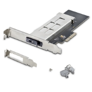Picture of StarTech.com M.2 NVMe SSD to PCIe x4 Mobile Rack/Backplane with Removable Tray for PCI Express Expansion Slot, Tool-less Installation, PCIe 4.0/3.0 Hot-Swap Drive Bay, Key Lock - 2 Keys Included