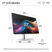 Picture of HP Series 7 Pro 27 inch QHD Monitor - 727pq