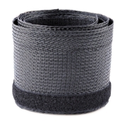 Picture of StarTech.com 10ft (3m) Cable Management Sleeve, Trimmable Heavy Duty Cable Wrap, 1.2" (3cm) Dia. Polyester Mesh Computer Cable Manager/Protector/Concealer, Black Cord Organizer/Hider